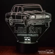 3D led lámpa - LADA 2107