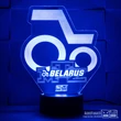 3D led lámpa - Traktoros Belarus MTZ logo