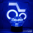 3D led lámpa - Traktoros Belarus MTZ logo