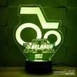 3D led lámpa - Traktoros Belarus MTZ logo