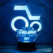 3D led lámpa - Traktoros Belarus MTZ logo