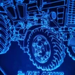 3D led lámpa - Traktoros Belarus MTZ 82  