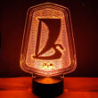 3D led lámpa - LADA classic logo