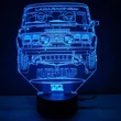 3D led lámpa - LADA 2106 Rally OverJump