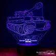 3D Dekor led lámpa XL - TANKOS TIGER 1 PZKPFW VI (NAGY)