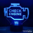 3D led lámpa - CHECK ENGINE