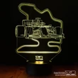 3D led lámpa - Formula racing Hungary
