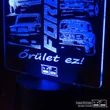 3D led lámpa - LADARACING FOREVER 