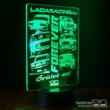 3D led lámpa - LADARACING FOREVER 