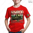 Piros / RED - 40m Nimród tankos gyerek póló