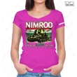 Szín: Pink - 40m Nimród v nyakú női póló