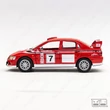 Mitsubishi Lancer Evolution VII WRC Rally 1:36 fém modell autó