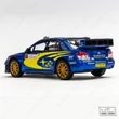 SUBARU IMPREZA WRC 2007 Rally 1:36 fém modell autó