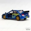 SUBARU IMPREZA WRC 2007 Rally 1:36 fém modell autó