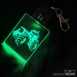 John Deere traktoros led világítós kulcstartó