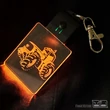 John Deere traktoros led világítós kulcstartó