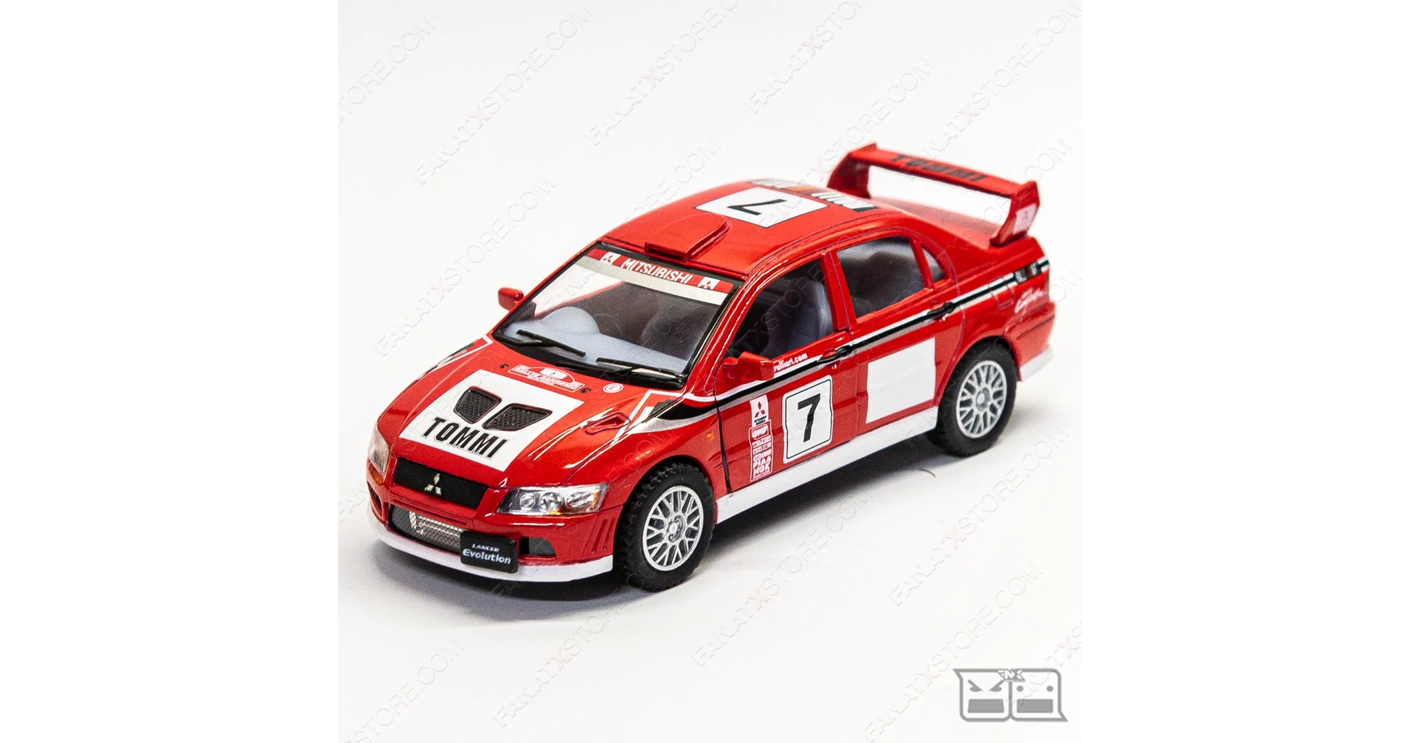 Mitsubishi Lancer Evolution VII WRC Rally 1:36 fém modell autó FanatXstore