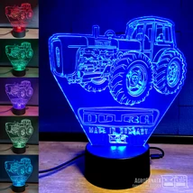3D Dekor led lámpa XL - Traktoros DUTRA D4K-B (NAGY)