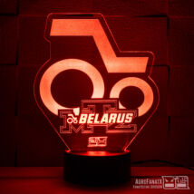 3D Dekor led lámpa -Traktoros Belarus MTZ logo