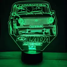 3D Dekor led lámpa - LADA 2101 Autosport