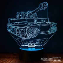 3D Dekor led lámpa - TANKOS  TIGER 1 PZKPFW VI