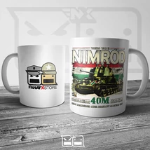 40m Nimród tankos bögre (300ml) fehér