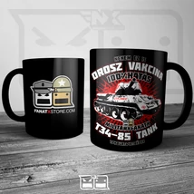 Tankos bögre T34 OROSZ VAKCINA | 300ml | FEKETE