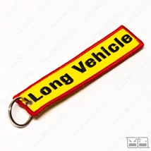 Hímzett kulcstartó LONG VEHICLE Kutyás (kétoldalas )