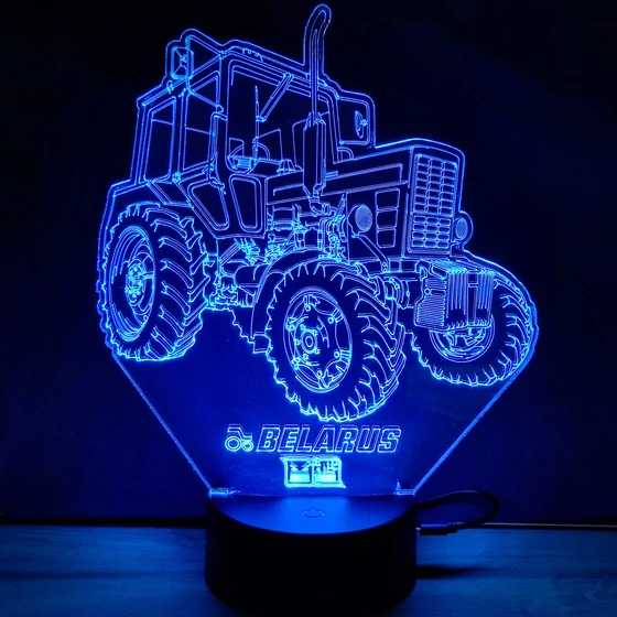 3D Dekor led lámpa -Traktoros Belarus MTZ 82