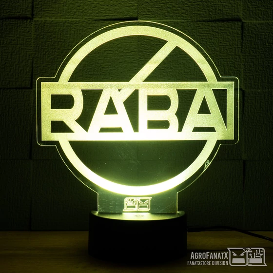3D Dekor led lámpa -Traktoros RÁBA embléma