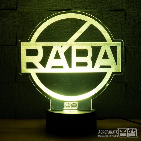 3D Dekor led lámpa -Traktoros RÁBA embléma