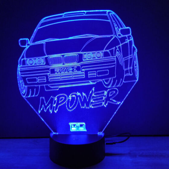 3D Dekor led lámpa - Mpower BMW E36