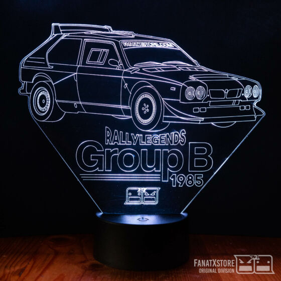 3D Dekor led lámpa - Lancia Delta S4 1985 Rally Group B
