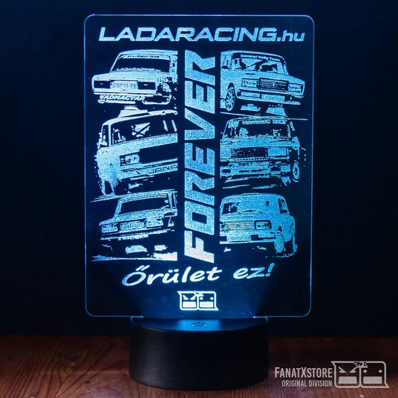 3D Dekor led lámpa -LADARACING FOREVER 