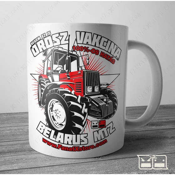Bögre Belarus MTZ OROSZ VAKCINA  FEHÉR