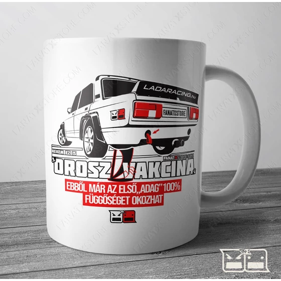 lada vfts orosz vakcina bögre FEHÉR