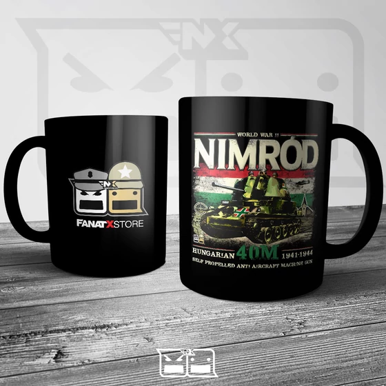 40m Nimród tankos bögre (300ml) fekete
