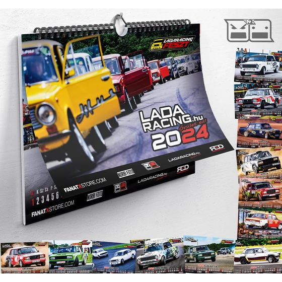 LADARACING 2024 falinaptár | OFFICIAL (A3 | 13 lapos )
