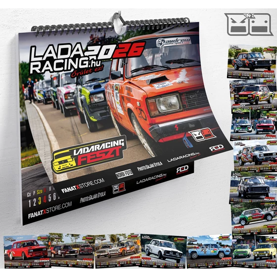 LADARACING 2026 falinaptár | OFFICIAL (A3 | 13 lapos ) 