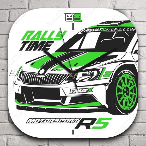 Skoda R5 rallytime falióra