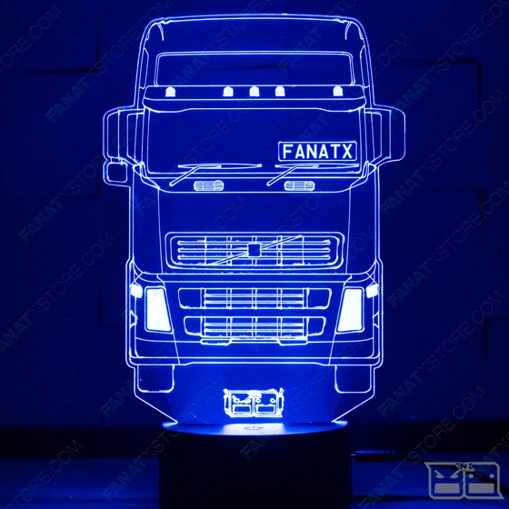 3D Dekor led lámpa XL Kamionos VOLVO (NAGY)