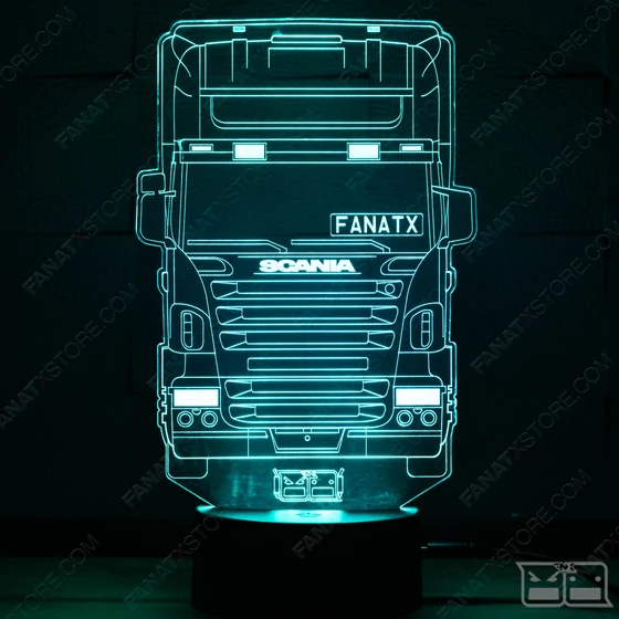 3D Dekor led lámpa XL Kamionos SCANIA