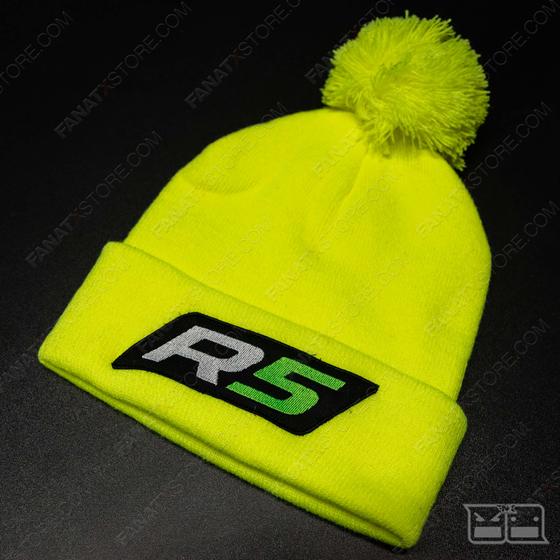 Szín: Fluor - Bojtos téli sapka Skoda R5