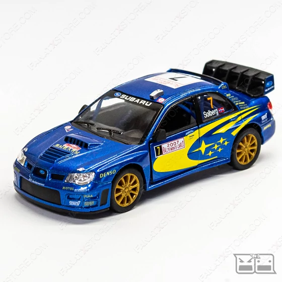 SUBARU IMPREZA WRC 2007 Rally 1:36 fém modell autó