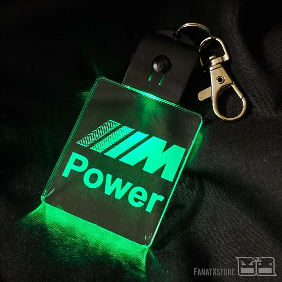 M power  led világítós kulcstartó FanatXstore