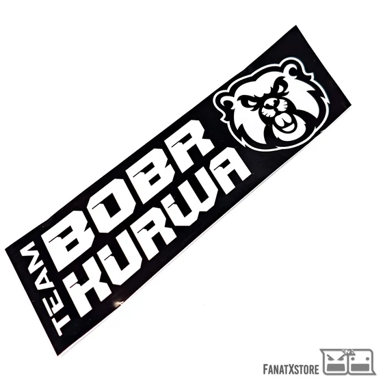 BOBR KURWA matrica (250 x 70 mm)