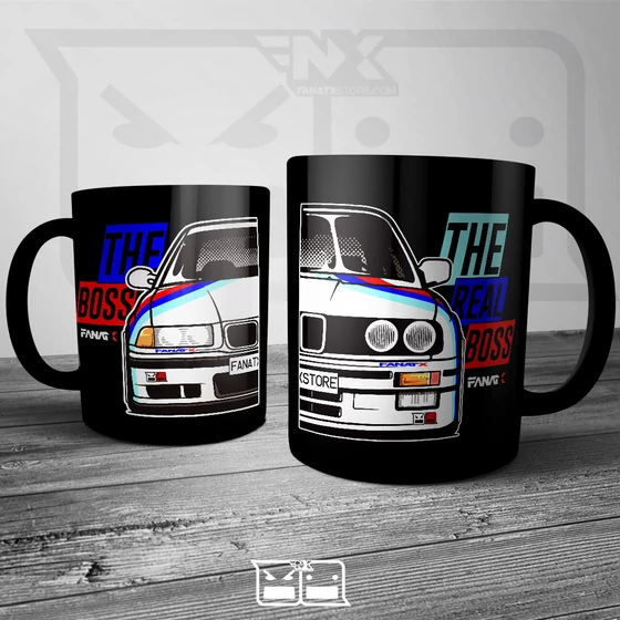 BMW M3 boss páros bögre Fekete